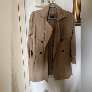 Abercrombie and fitch trench coat xs